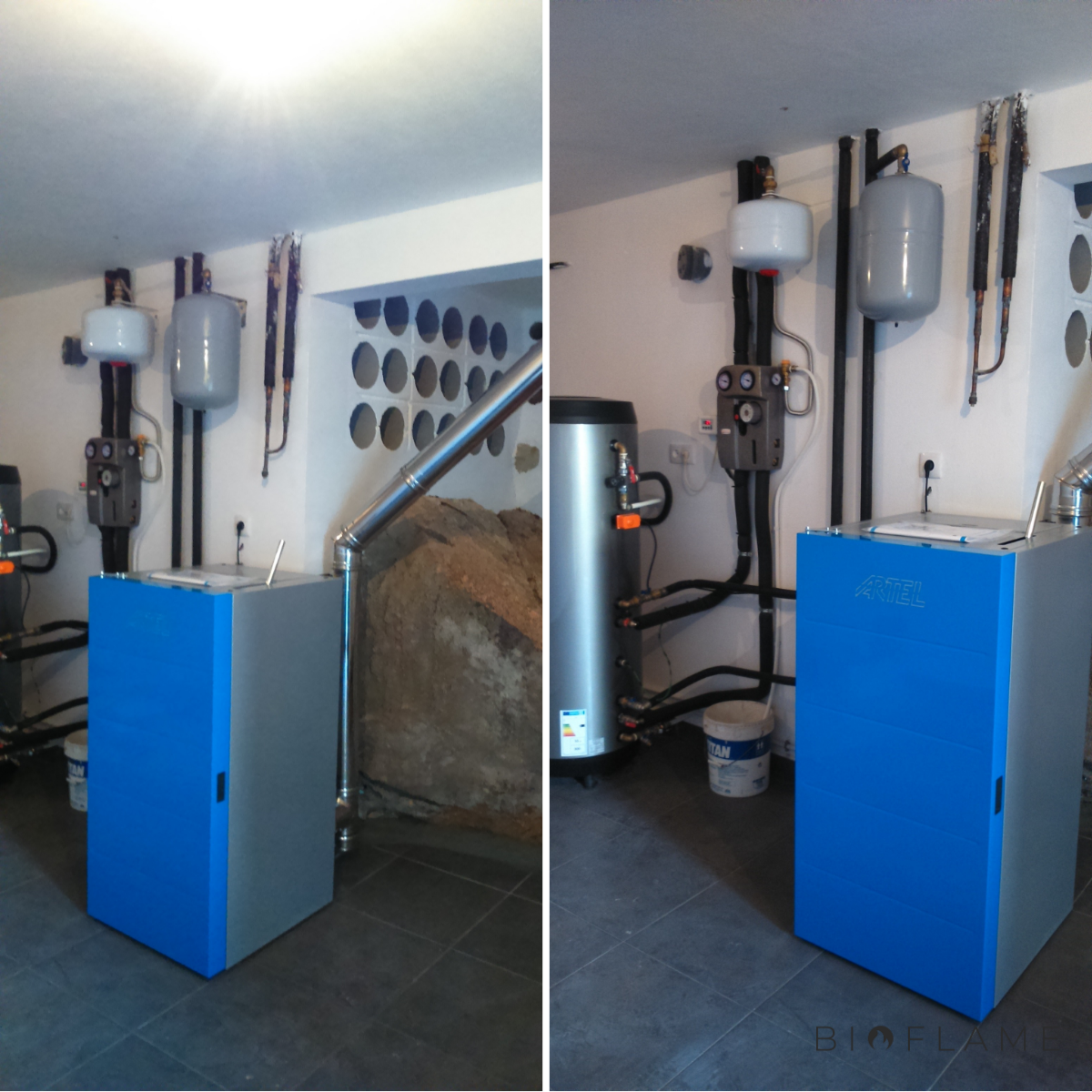CALDEIRA A PELLETS PARA AQUECIMENTO CENTRAL - ARTEL BOILER 28