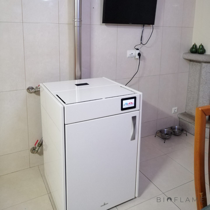 CALDEIRA A PELLETS PARA AQUECIMENTO CENTRAL - BIOBRONPI HYDROBOX