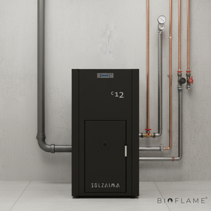 CALDEIRA A PELLETS PARA AQUECIMENTO CENTRAL - SOLZAIMA SZM ECO C 12