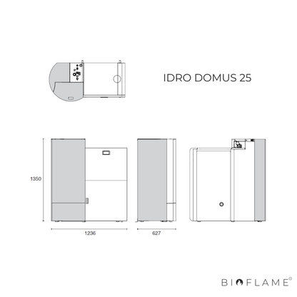 CALDEIRA A PELLETS PARA AQUECIMENTO CENTRAL E AQS - ARTEL IDRO DOMUS 25