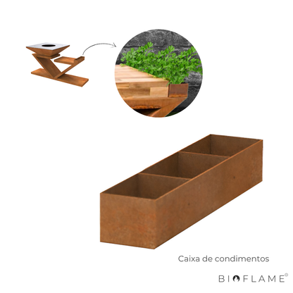 CHURRASQUEIRA A LENHA AÇO CORTEN - ART D'ASSAR MILÃO