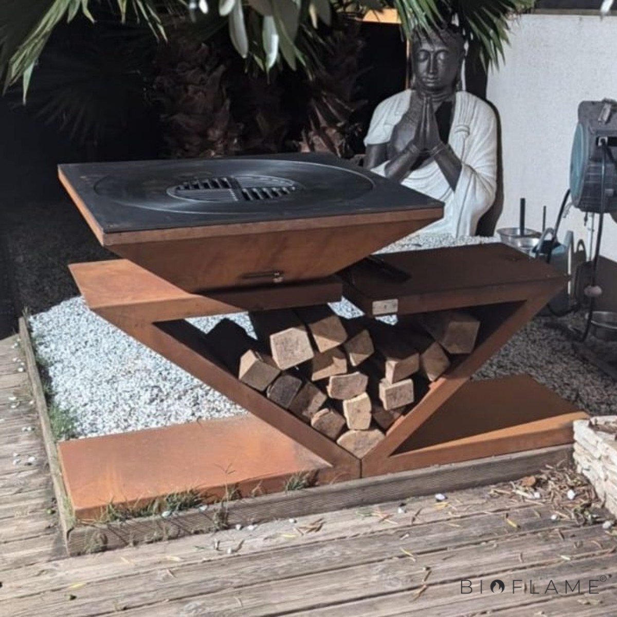 CHURRASQUEIRA A LENHA AÇO CORTEN - ART D'ASSAR MILÃO
