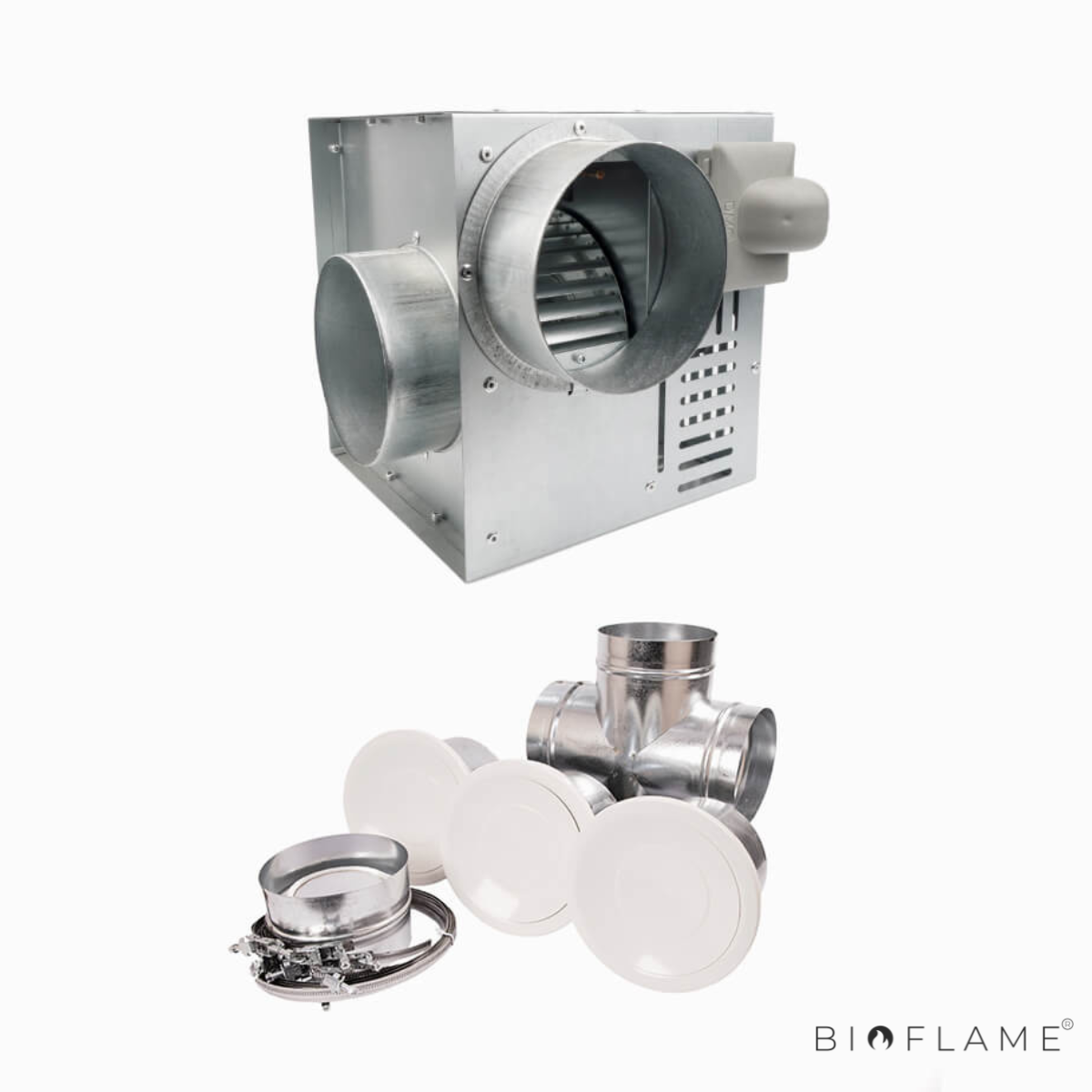 GRUPO DE DISTRIBUIÇÃO DE AR QUENTE - TRIA KIT 400 m³/h 3 BOCAS