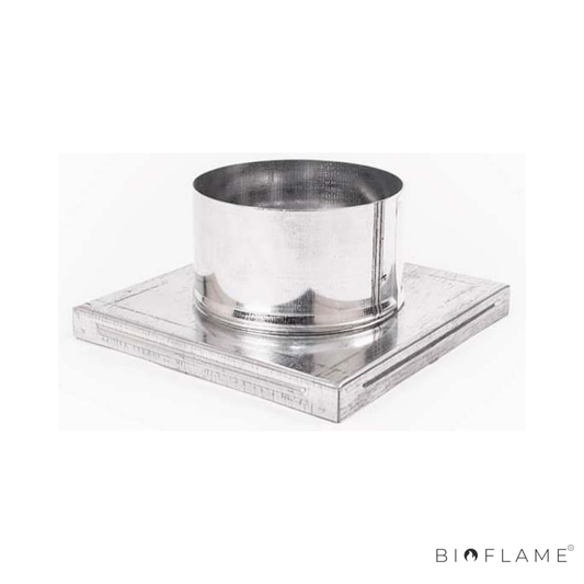 EMBOCADURA TRIA - Ø100MM PARA GRELHA 170X170MM