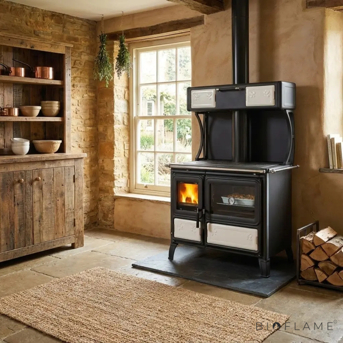 FOGÃO A LENHA - NORDICA EXTRAFLAME MILLY