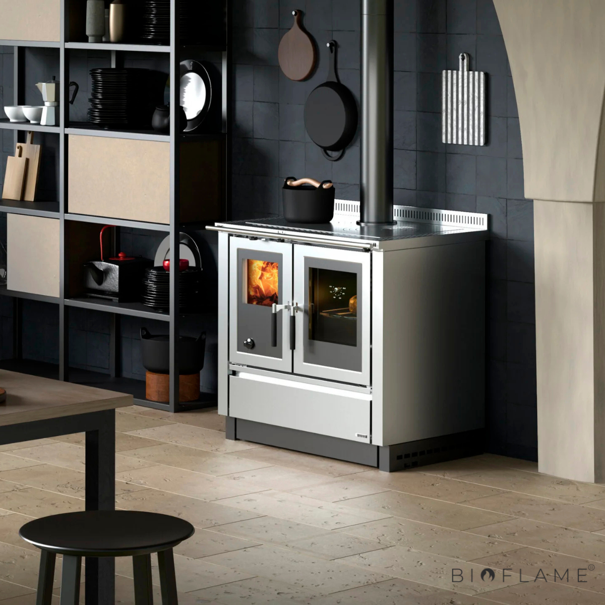 FOGÃO A LENHA - NORDICA EXTRAFLAME VENEZIA