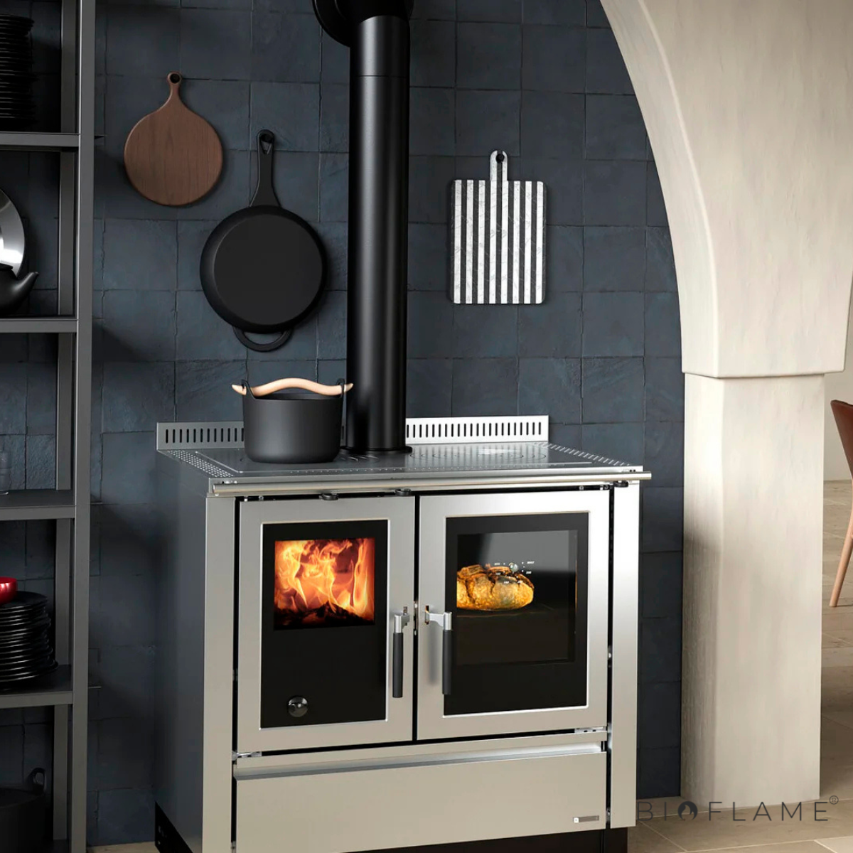 FOGÃO A LENHA - NORDICA EXTRAFLAME VENEZIA