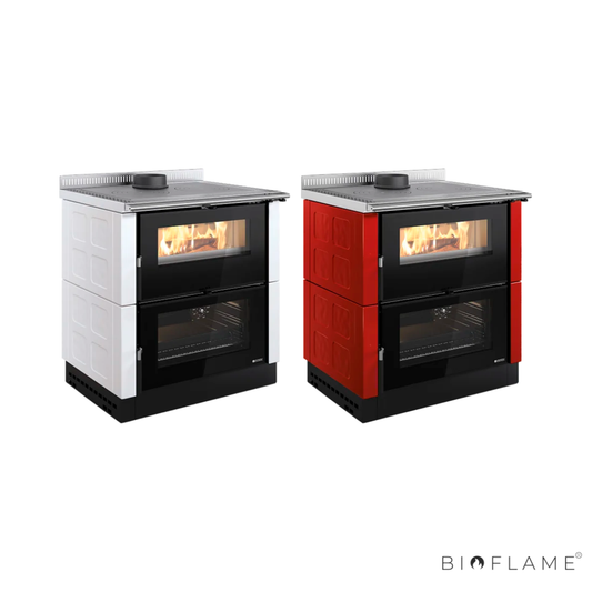 FOGÃO A LENHA - NORDICA EXTRAFLAME VERONA XXL MAIOLICA 