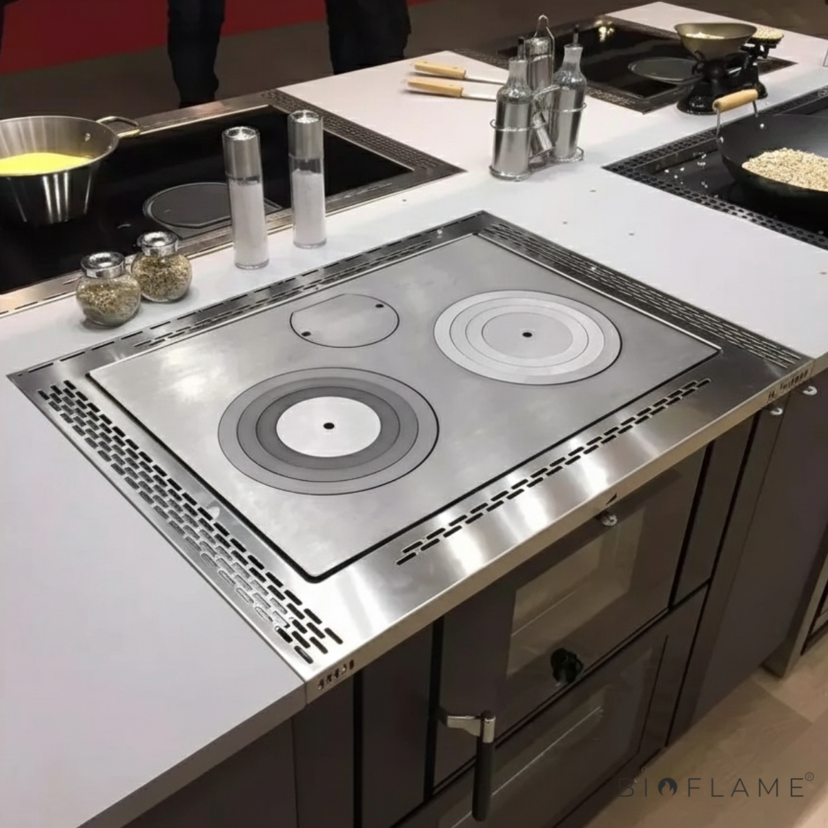 FOGÃO A LENHA - NORDICA EXTRAFLAME VERONA XXL PEDRA