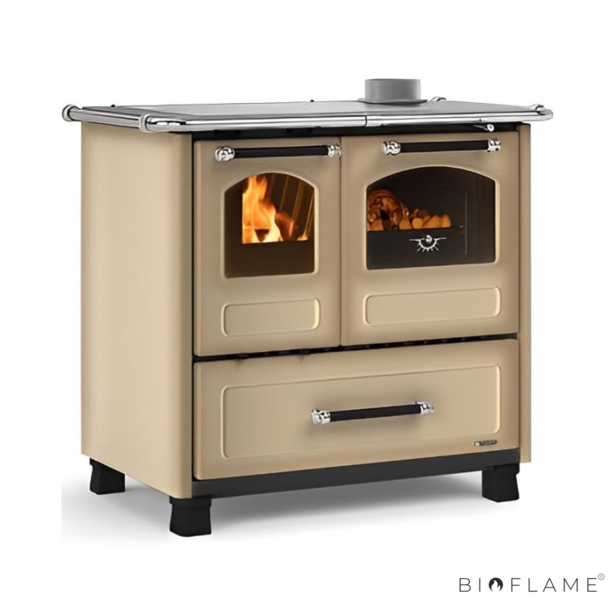 FOGÃO A LENHA - NORDICA EXTRAFLAME FAMILY 4,5
