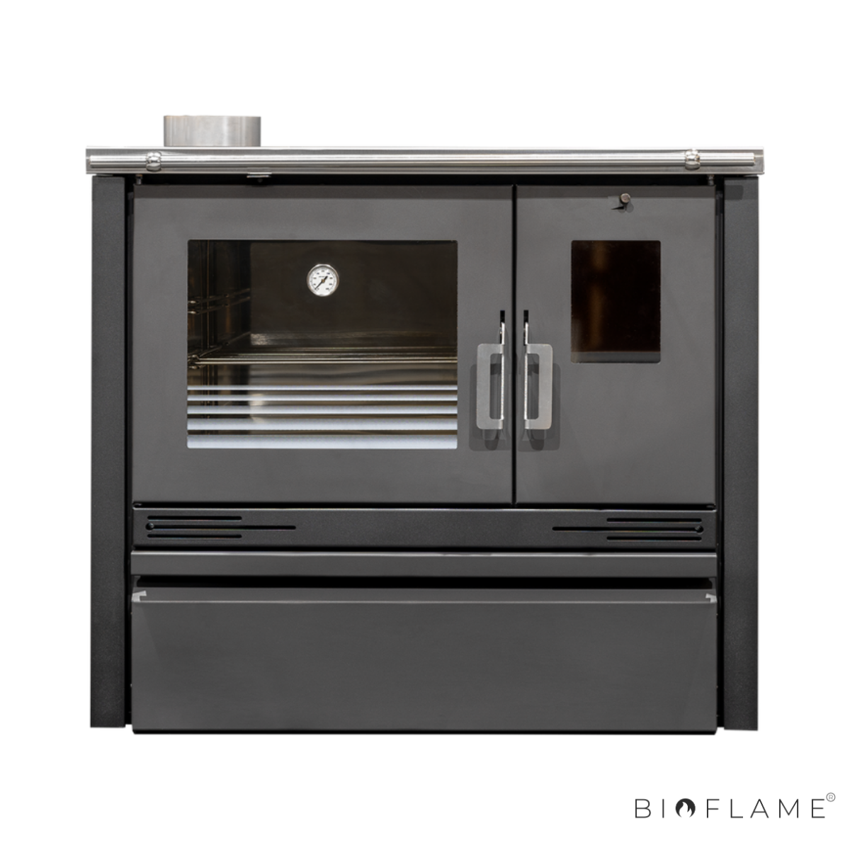 FOGÃO A LENHA - METLOR ME16 BLACK PV