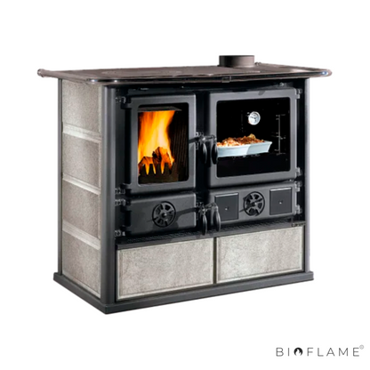 FOGÃO A LENHA - NORDICA EXTRAFLAME ROSA 5.0 PETRA