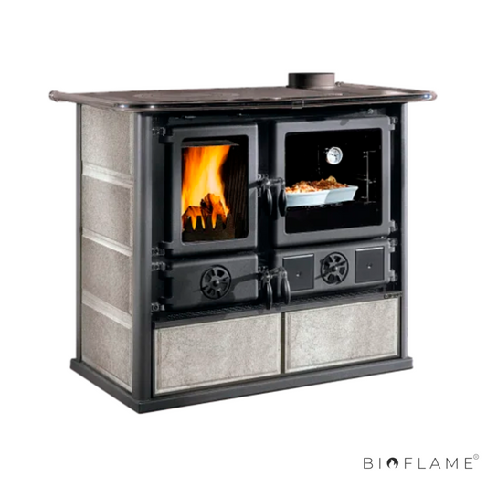 FOGÃO A LENHA - NORDICA EXTRAFLAME ROSA 5.0 PETRA