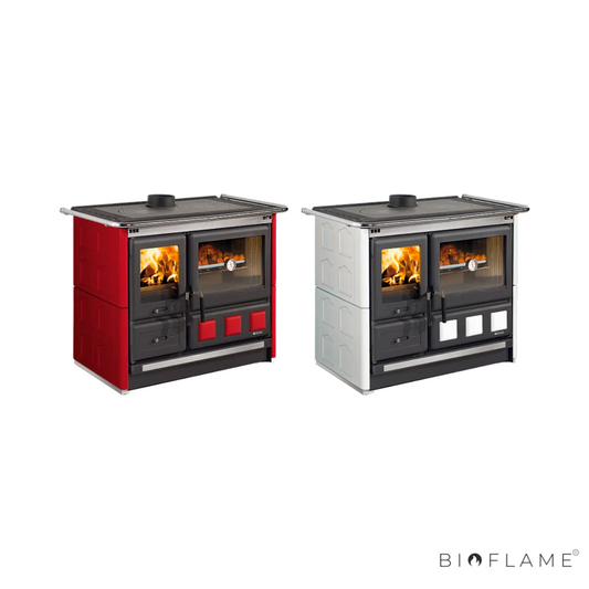 FOGÃO A LENHA - NORDICA EXTRAFLAME ROSA XXL 5.0 MAIOLICA