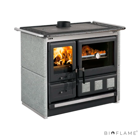FOGÃO A LENHA - NORDICA EXTRAFLAME ROSA XXL 5.0 PETRA