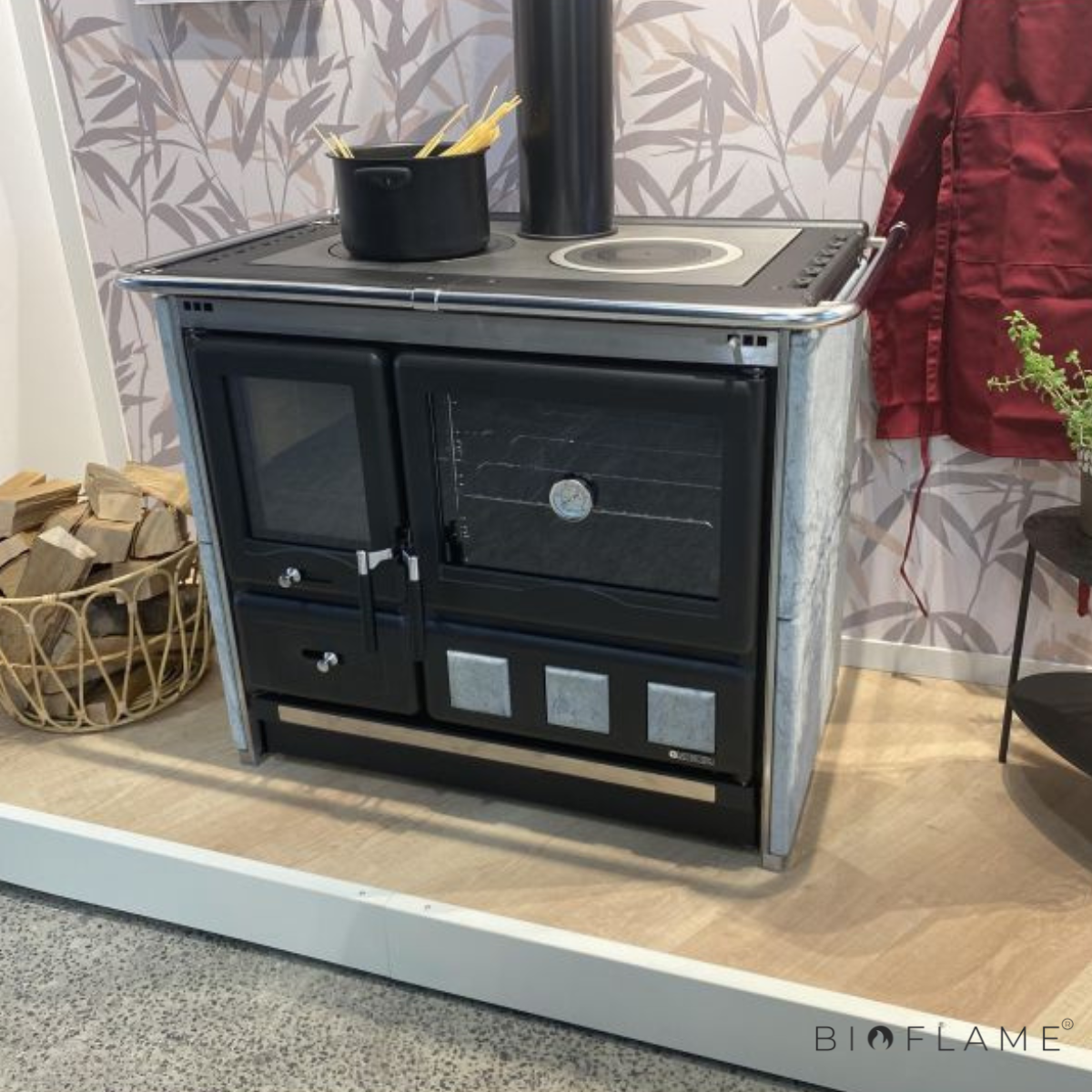 FOGÃO A LENHA - NORDICA EXTRAFLAME ROSA XXL 5.0 PETRA