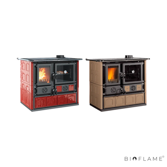 FOGÃO A LENHA - NORDICA EXTRAFLAME ROSETTA 5.0 MAIOLICA