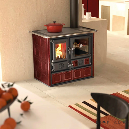 FOGÃO A LENHA - NORDICA EXTRAFLAME ROSETTA 5.0 MAIOLICA