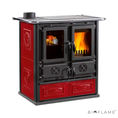 FOGÃO A LENHA - NORDICA EXTRAFLAME ROSETTA SINISTRA 5.0