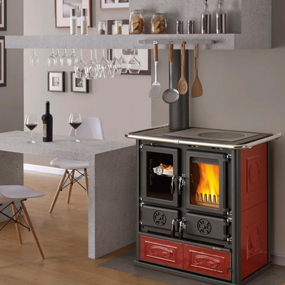 FOGÃO A LENHA - NORDICA EXTRAFLAME ROSETTA SINISTRA 5.0