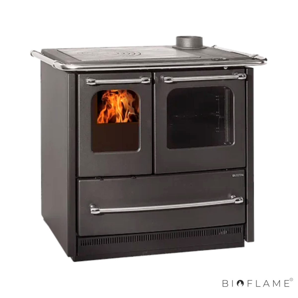 FOGÃO A LENHA - NORDICA EXTRAFLAME SOVRANA EASY EVO 2.0