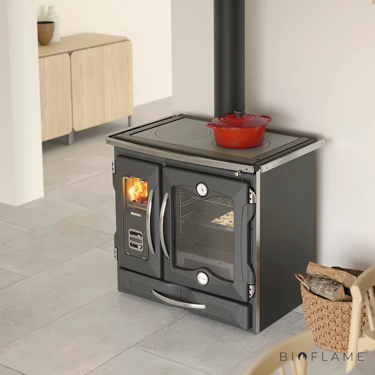 FOGÃO A LENHA - NORDICA EXTRAFLAME SUPREMA 4.0