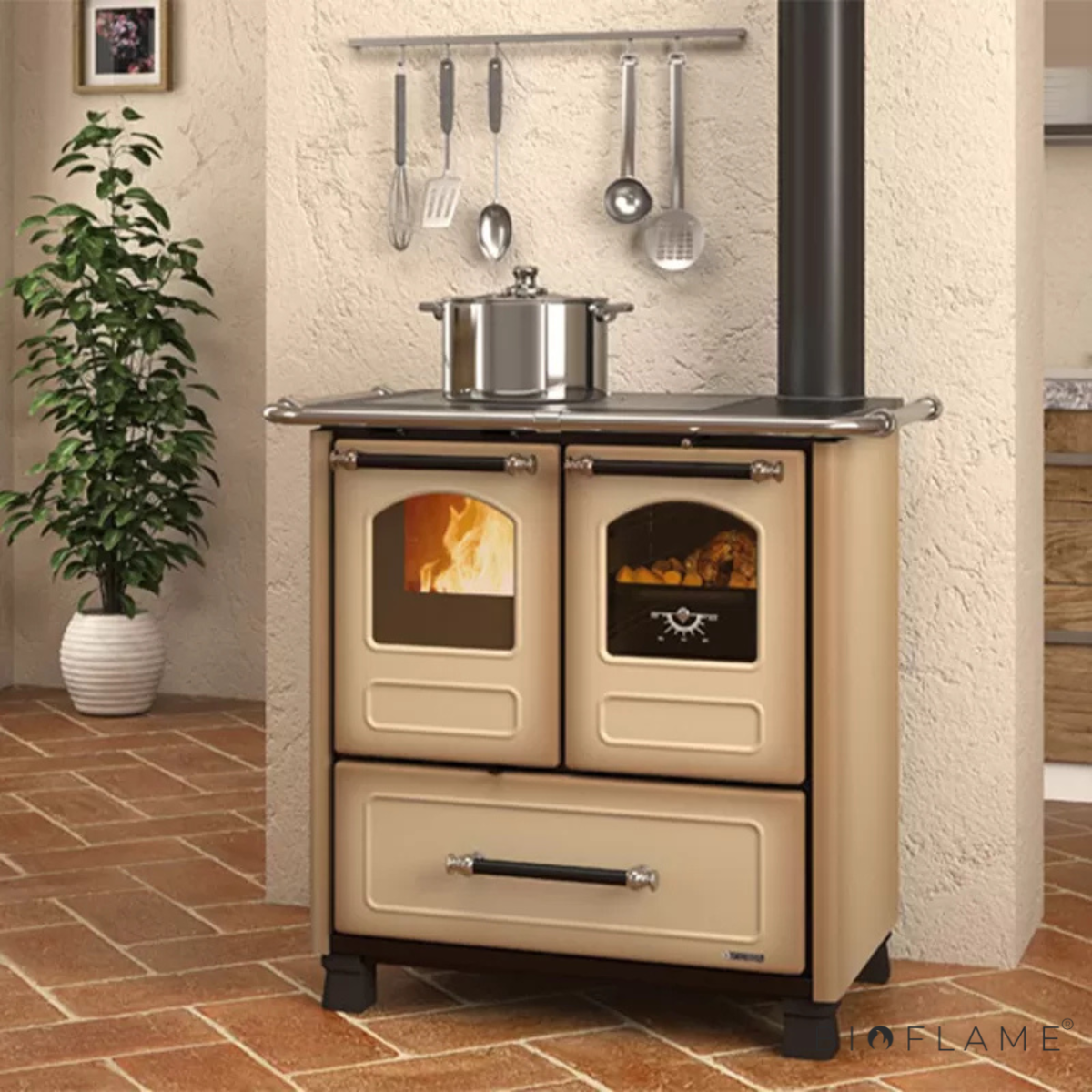 FOGÃO A LENHA - NORDICA EXTRAFLAME FAMILY 4,5