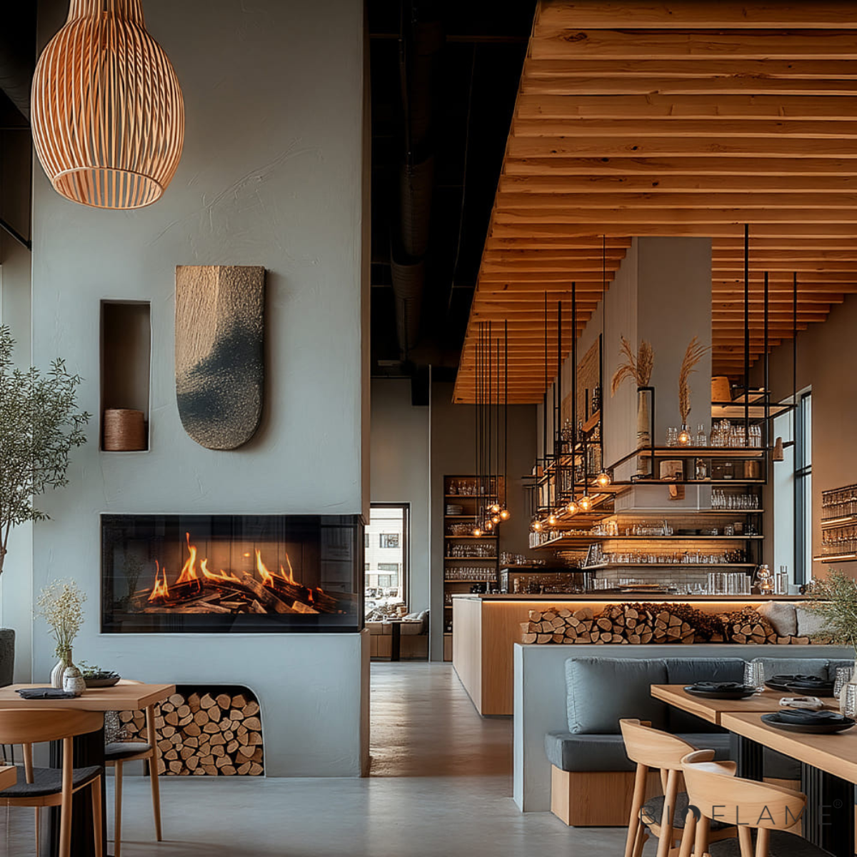 LAREIRA ELÉTRICA HOLOGRÁFICA - NOBIS JANUS 90 / 125 / 170