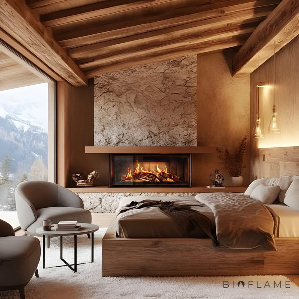 LAREIRA ELÉTRICA HOLOGRÁFICA - NOBIS JANUS 90 / 125 / 170