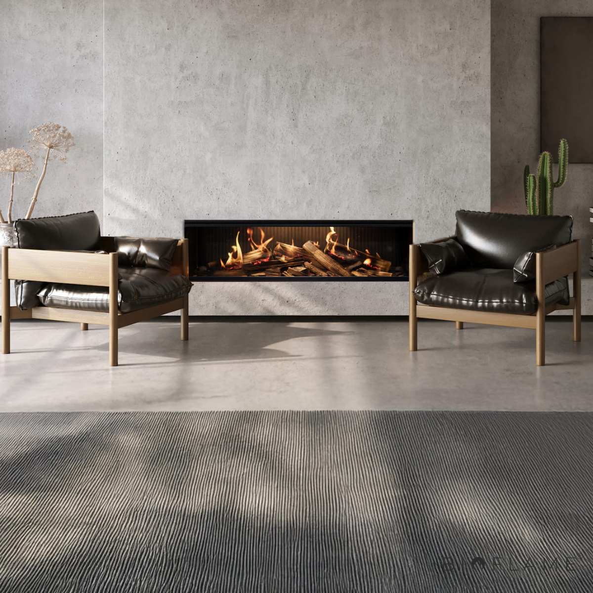 LAREIRA ELÉTRICA HOLOGRÁFICA - NOBIS JANUS 90 / 125 / 170