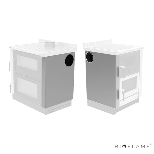 LATERAL PARA SAÍDA DE FUMOS DO FOGÃO A LENHA - NORDICA EXTRAFLAME
