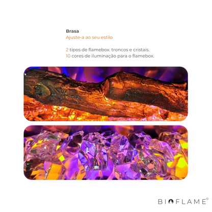 LAREIRA ELÉTRICA - AFLAMO DIAMOND 115/128/153/165/183