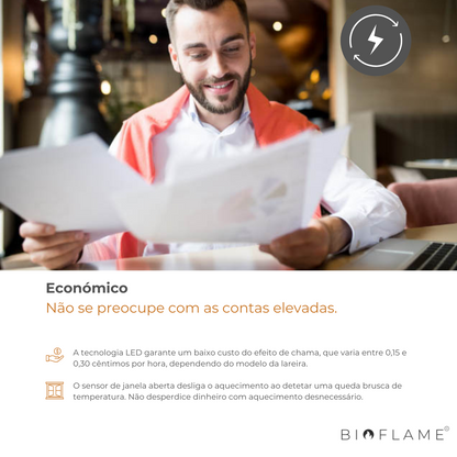 LAREIRA ELÉTRICA - AFLAMO DIAMOND 115/128/153/165/183