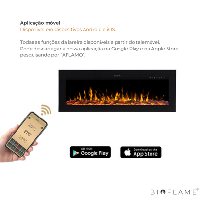 LAREIRA ELÉTRICA - AFLAMO DIAMOND 115/128/153/165/183
