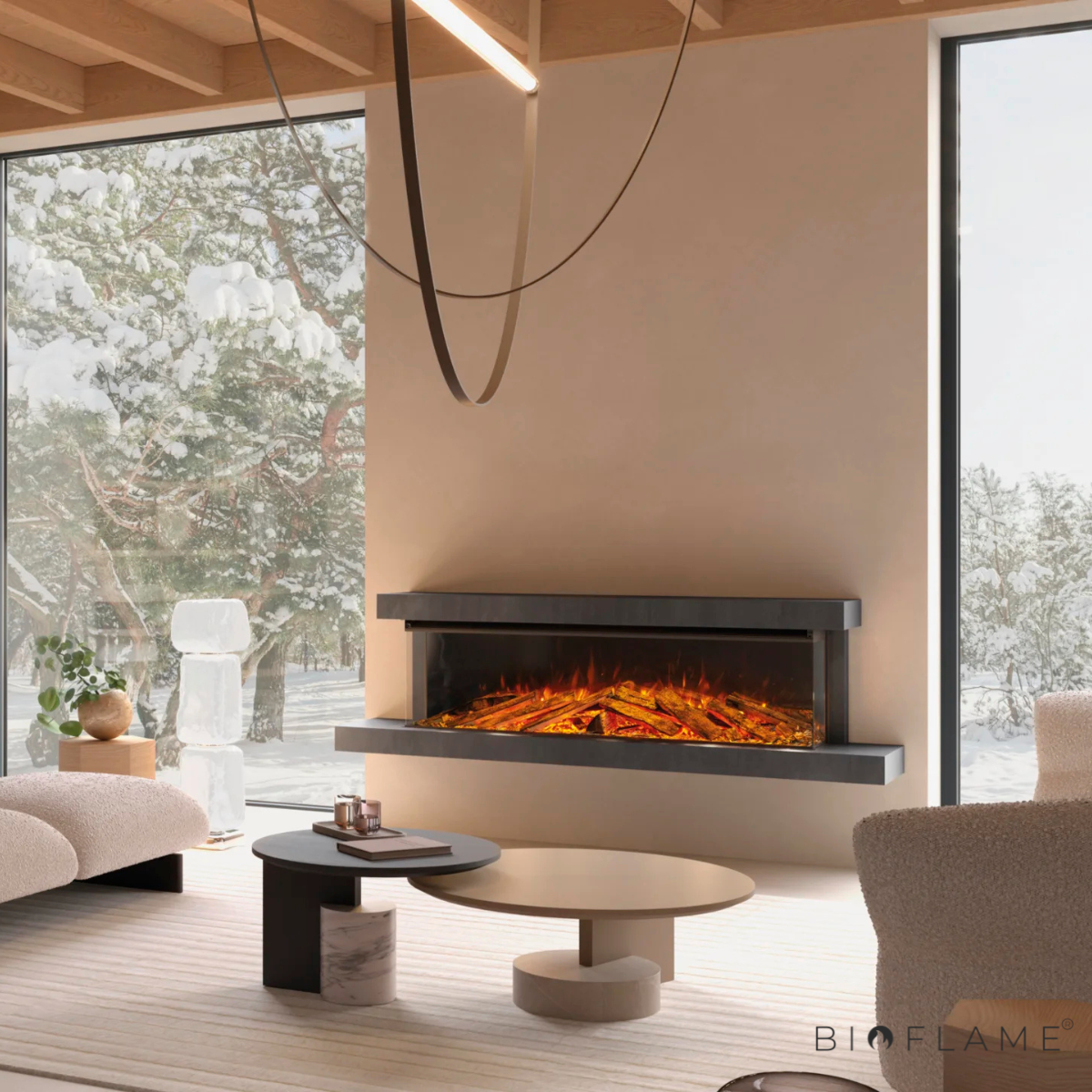 LAREIRA ELÉTRICA - NORDICA EXTRAFLAME LUMEN 1600