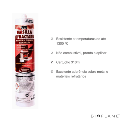 MÁSTIQUE REFRATÁRIO DE ESTANCAMENTO GEB TRIA – 310ML