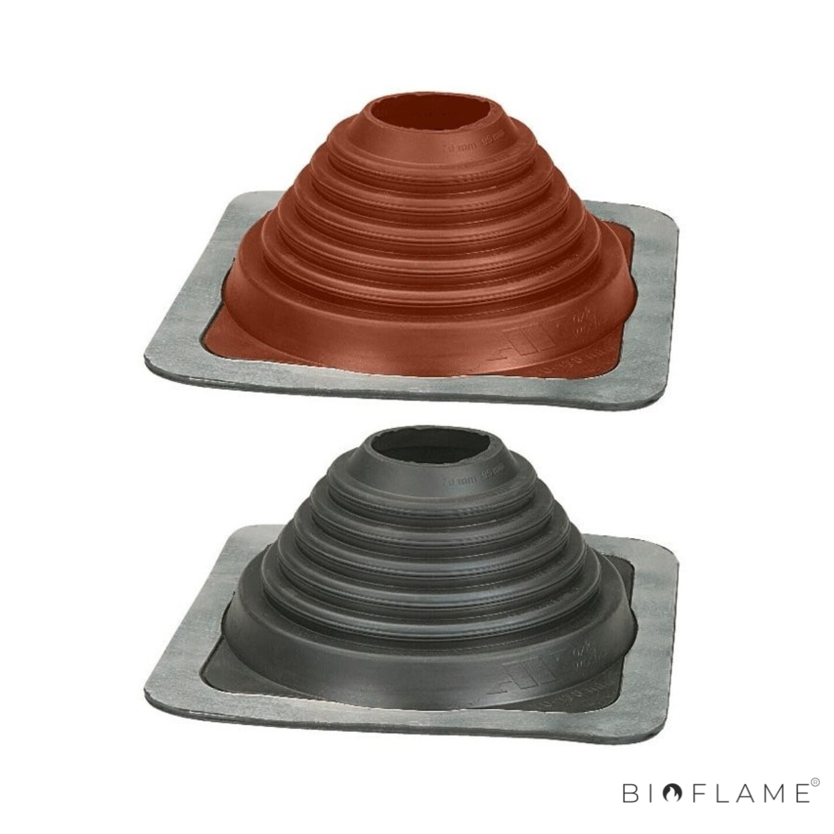 PIPECO COM BASE EM ALUMÍNIO PARA CHAMINÉS E VENTILAÇÃO
