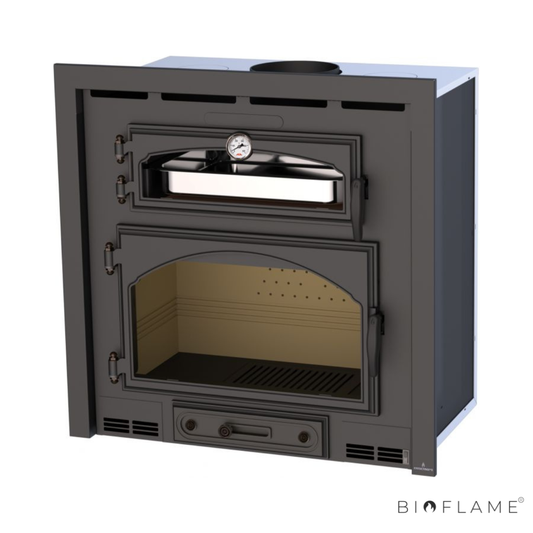 RECUPERADOR A LENHA COM VENTILAÇÃO CANALIZÁVEL - BRONPI EVEREST COM FORNO