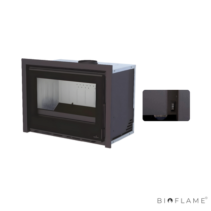 RECUPERADOR DE CALOR A LENHA COM VENTILAÇÃO CANALIZÁVEL - BRONPI CAIRO 80