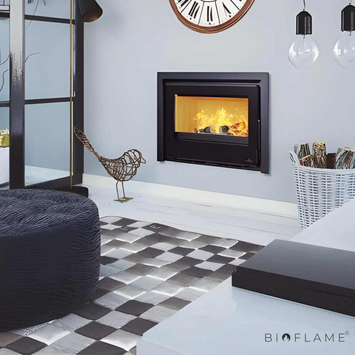 RECUPERADOR DE CALOR A LENHA COM VENTILAÇÃO CANALIZÁVEL - BRONPI CAIRO 80