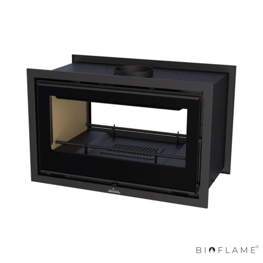 RECUPERADOR DE CALOR A LENHA COM VENTILAÇÃO DUPLA FACE - SUBTIL 90DS