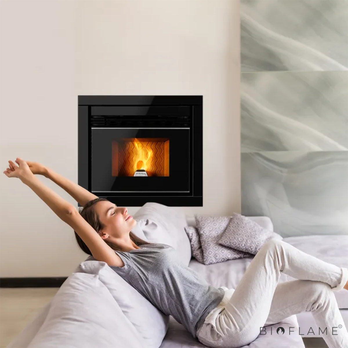 RECUPERADOR DE CALOR A PELLETS CANALIZÁVEL - SUBTIL 9KW