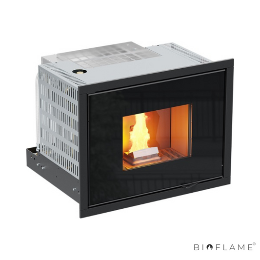 RECUPERADOR DE CALOR A PELLETS PARA AQUECIMENTO CENTRAL - ARTEL INSERT IDRO 24