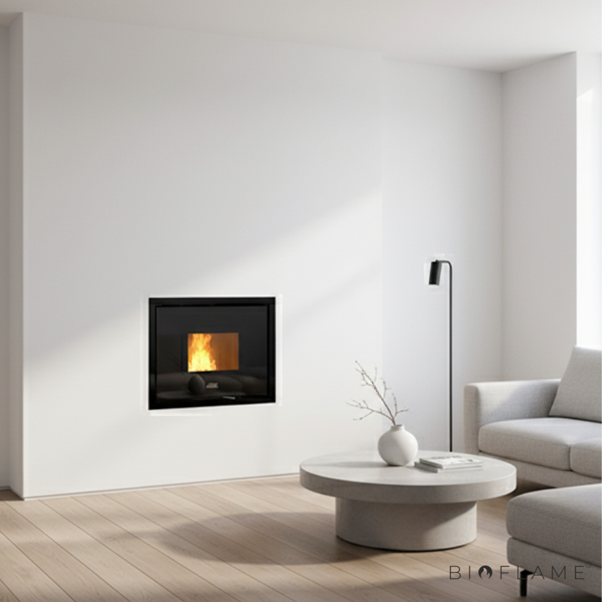 RECUPERADOR DE CALOR A PELLETS PARA AQUECIMENTO CENTRAL - ARTEL INSERT IDRO 24