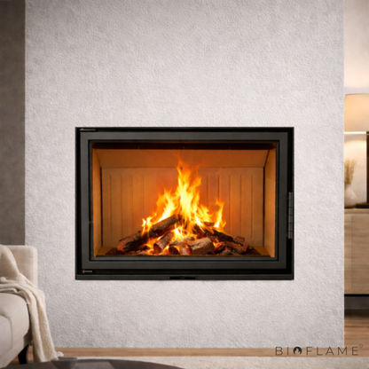 RECUPERADOR DE CALOR A LENHA - A.CAMINETTI FLAT 80 OPEN SIDE
