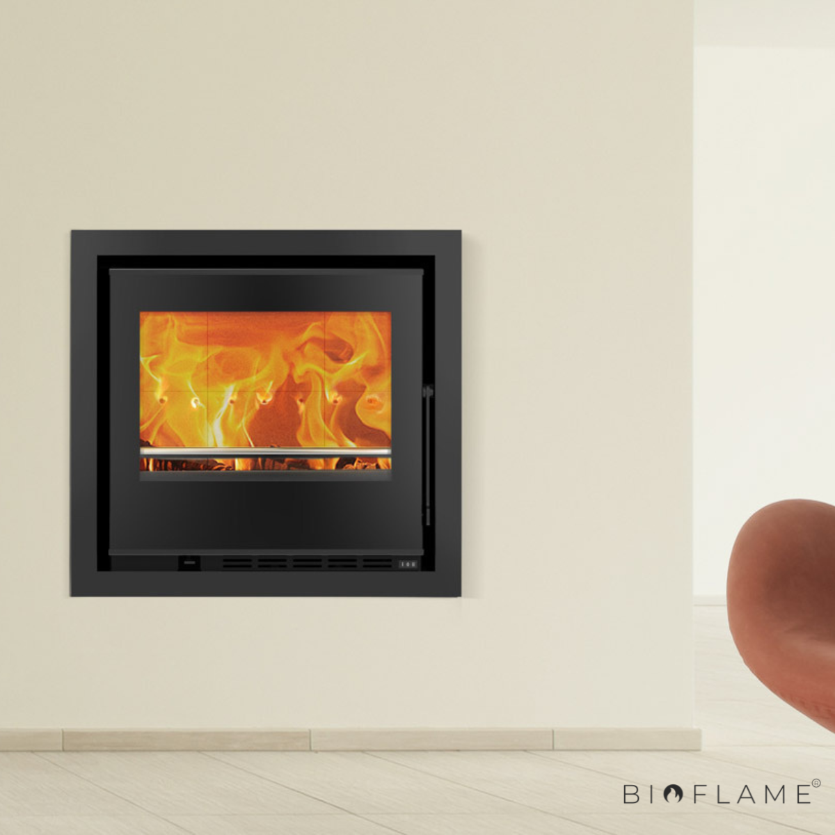 RECUPERADOR DE CALOR A LENHA COM VENTILAÇÃO CANALIZÁVEL - SOLZAIMA HERA ECO 60