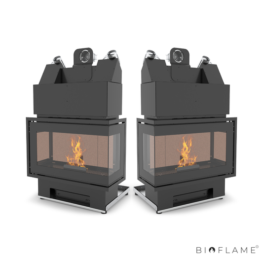 RECUPERADOR DE CALOR A PELLETS CANALIZÁVEL - L'ARTISTICO ORY AP 800 2F VIDRO LATERAL