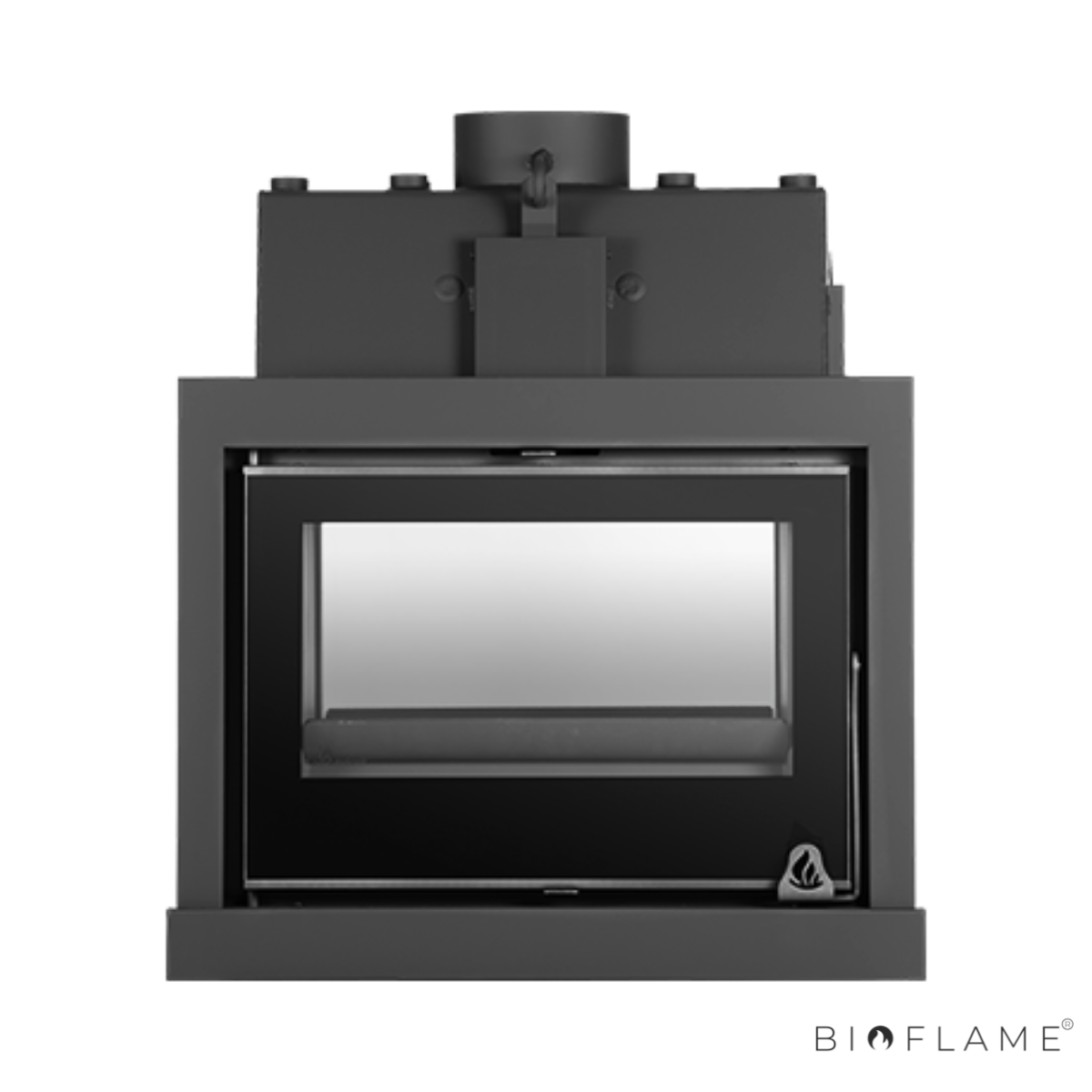 RECUPERADOR DE CALOR A LENHA PARA AQUECIMENTO CENTRAL - SOLRAK JADE 710 STYLE DUPLA FACE