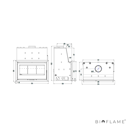 RECUPERADOR DE CALOR A LENHA PARA AQUECIMENTO CENTRAL - SOLRAK JADE 910 PLUS