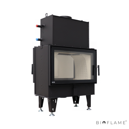 RECUPERADOR DE CALOR A LENHA PARA AQUECIMENTO CENTRAL - BEF TWIN 8 AQUATIC II